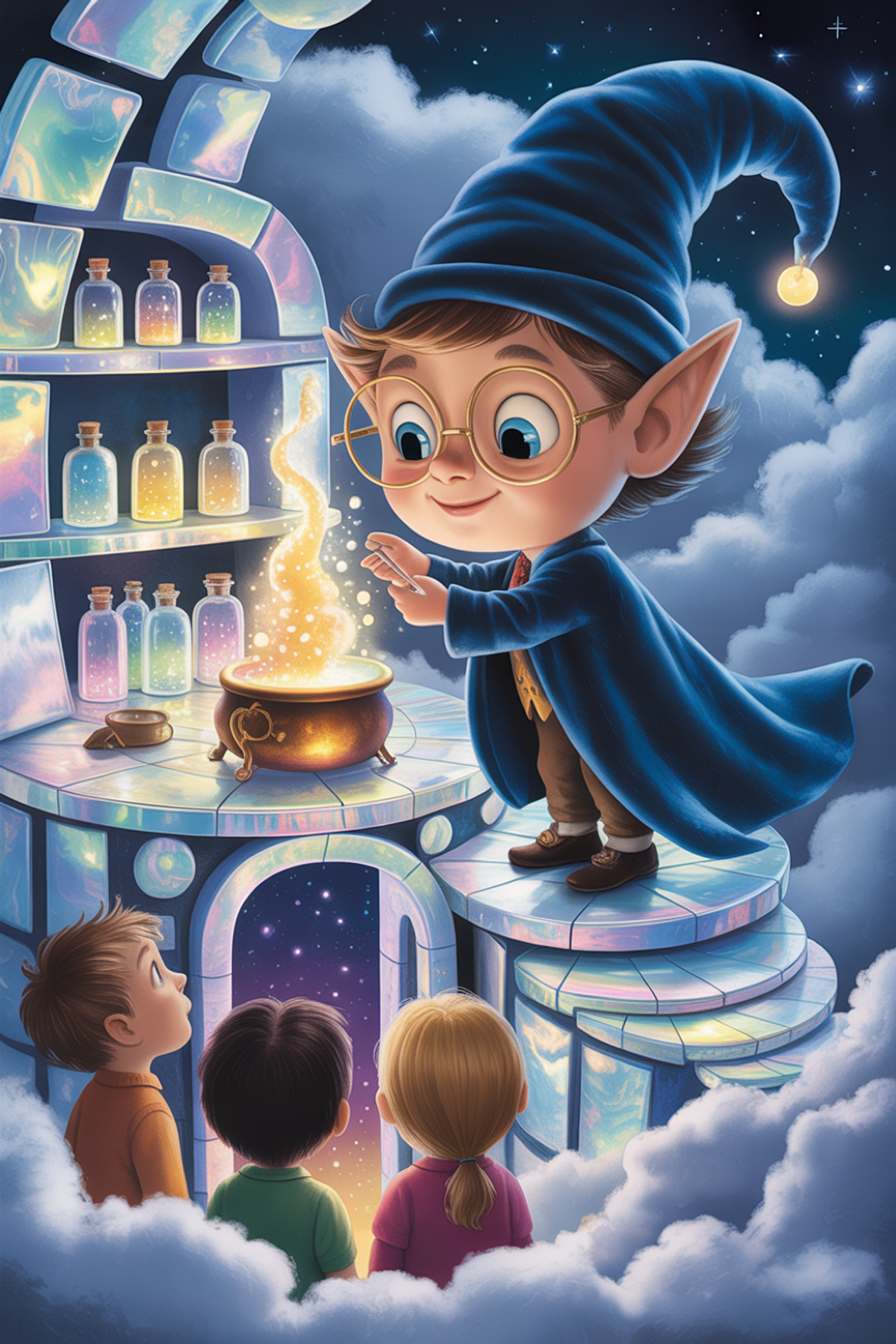 Illustration zur Gute-Nacht-Geschichte „Der Traummagier - eine magische Geschichte zum Vorlesen“